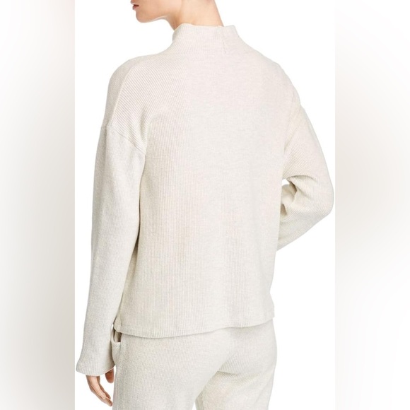 NWOT MONROW LUXURY BRAND SOLD OUT COWL NECK ULTRA SOFT SWEATER EGGSHELL Sz M - Picture 4 of 8